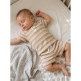 thumbnail image 6 of Cenuakty Toddler 6M 12M 18M 2T 3T 4T 5T Baby Boy Summer Outfit Casual Striped Button V Neck Short Sleeve Tops and Shorts 2 Pcs Set, 6 of 9
