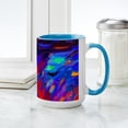 thumbnail image 4 of CafePress - Halloween Modern Abstract Oil Painting - 15 oz Ceramic Large White Novelty Mug, 4 of 4