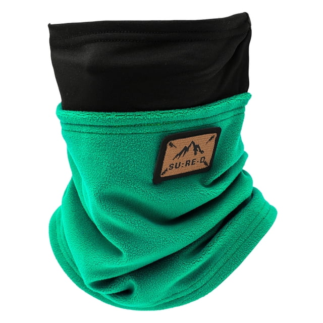 GDREDA Autumn And Winter Models Hanging Ear Scarf for Two Users – Colorful Patchwork Head Covering Half Patchwork Scarf Army Green,One Size