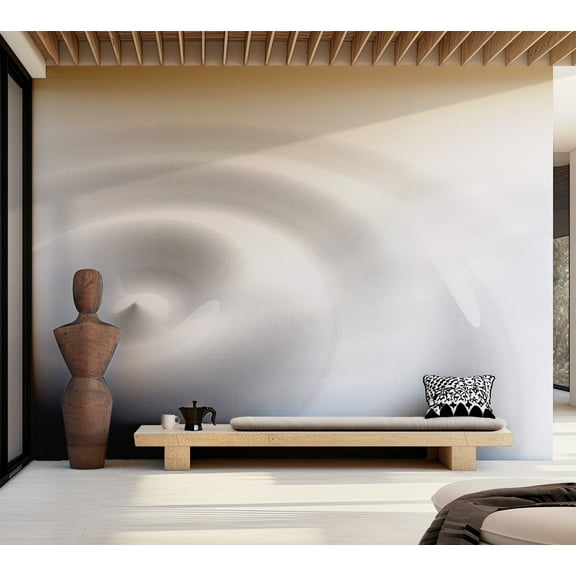 Tiptophomedecor Background & Patterns Wallpaper Wall Mural - White Swirl