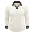 thumbnail image 3 of Ceisia Men's Casual Striped Half Button Round Neck Pullover with Pocket Daily Fashion Top Gift, 3 of 7