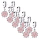 thumbnail image 1 of Aretes y Pendientes Flowers02 5Pzas Plata/Rosa Metal/Zirconia VenDepot, 1 of 1