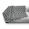 thumbnail image 2 of Abstract Surreal Soft Flannel Fleece Blanket, Geometric Circles Motif Round Shaped Modern Style Ovals Ellipses, Cozy Plush for Indoor and Outdoor Use, 60" x 80", Slate Blue and Green, by Ambesonne, 2 of 5