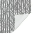 thumbnail image 6 of Creative Products Gray And White Herringbone Pattern 71x74 Shower Curtain, 6 of 7