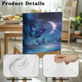 thumbnail image 7 of TSOVTHRID Butterfly Moon Starry Night Print Chair Back Cover for Dining Room Chairs Back Slipcovers Stretchable Removable Dining Chair Cover for Kitchen Hotel Party Decor, Set of 6, 7 of 7