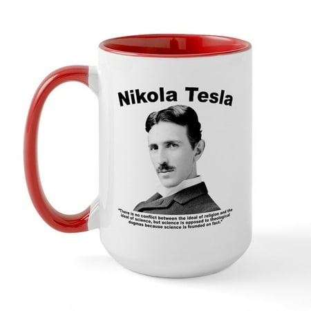 

CafePress - Tesla: Religion Large Mug - 15 oz Ceramic Large Mug