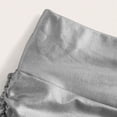 thumbnail image 6 of Arlun Women's Metallic Booty Shorts Shiny High Waisted Rave Bottoms for Dance Festival Stretchy Butt Lifting Tight Shorts Fashion Solid Color Night out Party Hot Pants Silver XXL, 6 of 8