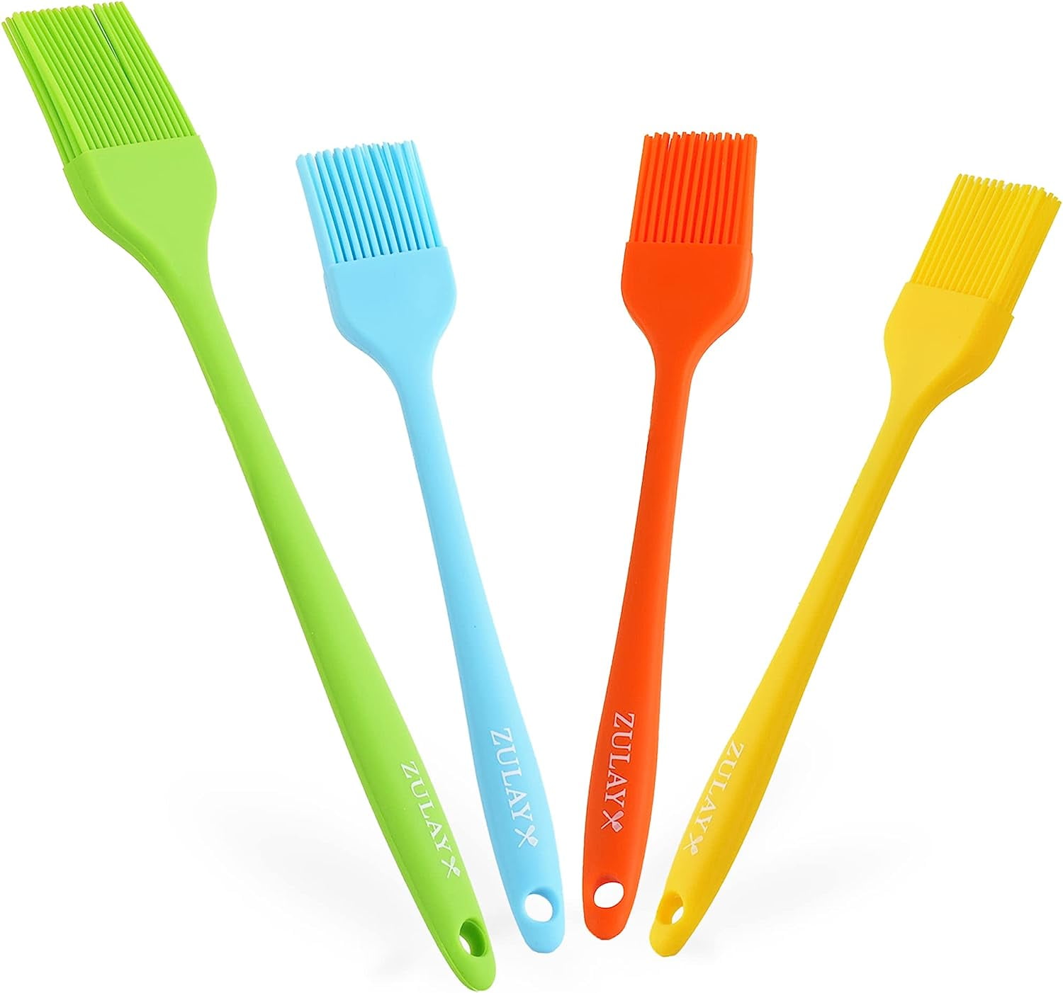 Zulay Kitchen 4 Pieces Assorted Pastry Brush Heat Resistant Silicone