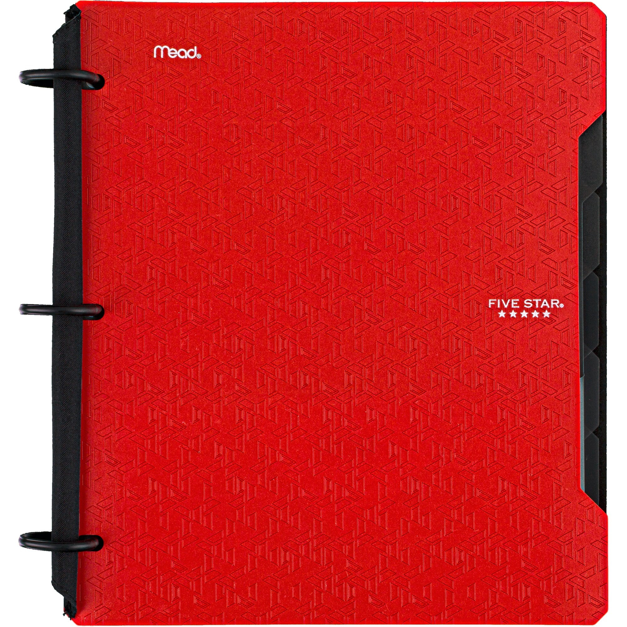 Five Star Flex Refillable Notebook + Study App, 1", 60 Sheets, College Ruled, Fire