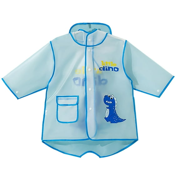 LIJCC Reusable Raincoats for Kids,Dad's New Children's Raincoat Boys Girls EVA Long Children Rain Poncho Toddler Garden Rain Poncho