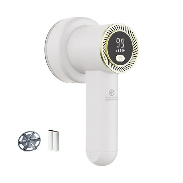 Fabric Shaver & Lint Remover, Bobble Remover for Clothes, Rechargeable Electric Sweater Defuzzer LED Digital Display, Adjustable 3 Speeds Removing Fuzz Pills Bobbles Trimmer