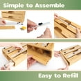 thumbnail image 4 of Bamboo 3-in-1 Wrap Dispenser with Cutter - 13" Rolls - 1 Unit, 4 of 6