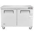 thumbnail image 6 of VEVOR 48" Commercial Frozen Refrigerator Sandwich & Salad Prep Table, 12.9 Cu. Ft Stainless Steel Refrigerated Food Prep Station with 2 Doors, Frost Free Refrigerator, 6 of 9