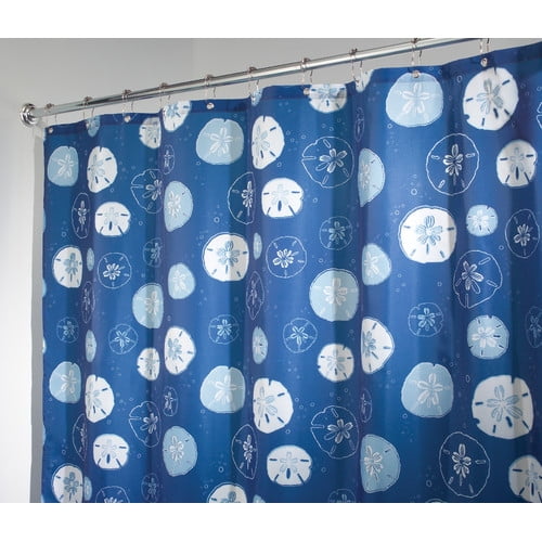 InterDesign Sand Dollar Shower Curtain, 72" x 72"