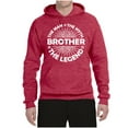 thumbnail image 2 of Wild Bobby, Brother Man Myth Legend Funny Dad, Father's Day, Unisex Graphic Hoodie Sweatshirt, Vintage Heather Red, Medium, 2 of 4