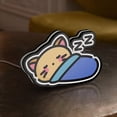 thumbnail image 3 of Sleeping Kitty 3D Novelty Light Box, Cute Cat and Feline Wall Art, Domestic Pet Decor for Cat Lovers (Height 20 inch, 50cm), 3 of 9