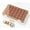 brown, variant on Hent 28-Grid Weekly Pill Organizer, 4 Times a Day Medication Storage Box, Large Capacity Portable Pill Case