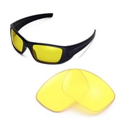 Walleva Yellow Replacement Lenses for Oakley Fuel Cell Sunglasses
