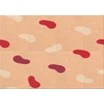 thumbnail image 1 of Ahgly Company Machine Washable Indoor Rectangle Transitional Pastel Orange Area Rugs, 7' x 9', 1 of 7
