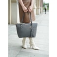 thumbnail image 3 of MKF Collection Women's Gloria Faux Leather Tote Bag and Wallet, 2-Piece Fashion Set by Mia K - Brown, 3 of 10