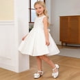 thumbnail image 5 of Dpytoraw Girls Pearl Bow T-Strap Low Heel Shoes, Little/Big Kids Flower Girl Wedding Dress Shoes Sizes 11, 5 of 5
