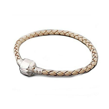 - High Quality Real Leather Bracelet Champagne (9.5
