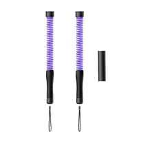 Kuntesetty 2 Pieces Fitness Battle Ropes Improve Strength Cardio Portable Training Rope Purple