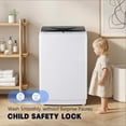 thumbnail image 6 of edx Compact Washer, 7.7 LBS Fully Automatic Washing Machine with 10 Wash Cycles, Mini Washer for Homes, Apartments & Dorm Rooms, White, 6 of 9