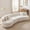 White, variant on 114" Modular Curved Cloud Couch, Oversized Sectional Sofa for Living Room Modern Boneless 4-Seater Luxury Plush Boucle with Deep Seat Ideal for Living Room Office Apartment No Assembly, White