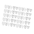 thumbnail image 4 of Clips para trenzas, accesorios ajustables para rastas, joyas para el cabello, anillos para el cabello Plata 50 piezas, 4 of 8