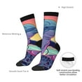 thumbnail image 4 of Pofeuu Hip-Hop DJ Dolphin Print Crew Socks, Adult Running Hiking Socks for Youth and Adult, 4 of 6