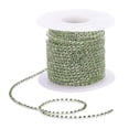 thumbnail image 1 of Abbracc 10 Yard Crystal Rhinestone Ribbon 2mm, Rhinestone Rhinestone Applique Chain ming Light Green, 1 of 9