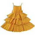 thumbnail image 2 of Robe Fille Robe Longue Taille 6 Robe Sans Manches à Imprimés pour Tout-Petites Robes de Danse Fête Vêtements, 2 of 4