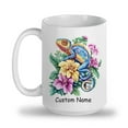 thumbnail image 2 of Personalized Cute Chameleon Coffee Mug 11oz 15oz - Custom Name Ceramic Cup - Unique Gift for Chameleon Lovers, Parents, Girlfriend, Siblings, Kids, Reptile Enthusiasts, 2 of 6