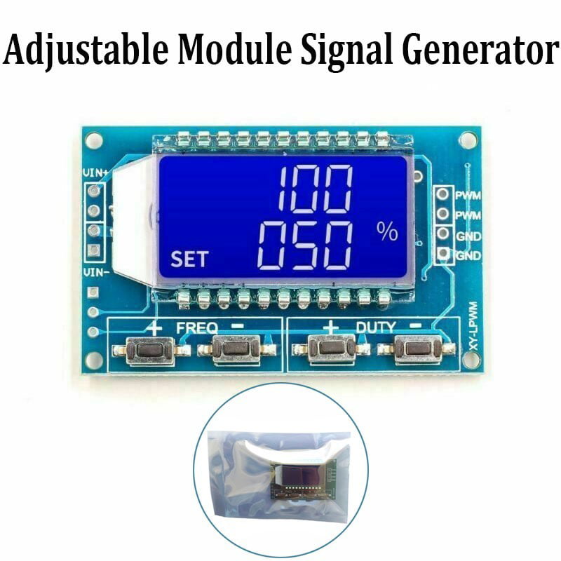 Signal Generator PWM Pulse Frequency Duty Cycle Adjustable Module LCD Display 