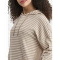 thumbnail image 4 of Time And Tru Women's Tunic Hoodie with Long Sleeves, Size XS-XXXL, 4 of 5
