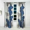 thumbnail image 2 of Designart 'Gouache Blue Sapphire on Gray VI' Modern Curtain Panel, 2 of 5