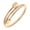 Rose Gold, variant on Adjustable Stainless Steel Bracelet, Flexible Coil Wire Open Bangle Cuff with Luxury Majestic Endings for Men & Women, Gold