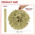 thumbnail image 2 of 14inch Tissue Paper Pom Poms, 12PCS Pom Poms Paper Flowers Ball Tissue Paper Flowers for Wedding Bridal Shower Birthday Bachelorette Party Backdrop Decoration, Gold, 2 of 6