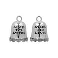 thumbnail image 2 of Harley-Davidson Live To Ride, Ride To Live Ride Bell, Durable Zinc HRB028, Harley Davidson, 2 of 3