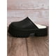 thumbnail image 4 of Women's Peep-Toe Wedge Sandals With Chunky Sole, Cozy Plush Lining And Color-Block Design, 4 of 5