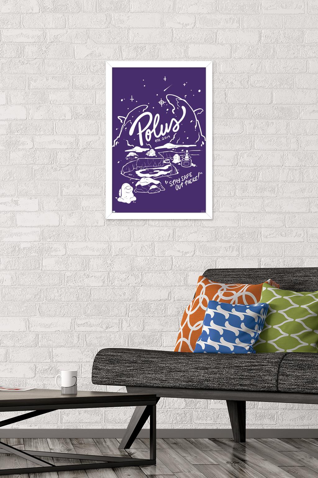 Among Us - Stay Safe Out There Wall Poster, 14.725" x 22.375" Framed