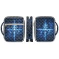 thumbnail image 2 of ZUXONGSY Galaxy Skull Cross Print Large Quilted Bible Cover for Women, Bible Bag with Zipper Pocket & Handle, Christian Book Carrying Case for ChuZU, Study, Gift, 2 of 8