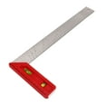thumbnail image 3 of Framing Square, Professional Measurement Ruler 90 45 Degree Woodworking Square Carpenter Square Metal Ruler Right Angle Ruler Carpenter Square Layout Tool with Level Bubble, 3 of 7