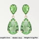 thumbnail image 3 of Pendientes colgantes grandes de la serie verde de moda moderna para mujeres y niñas, 3 of 5