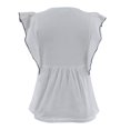 thumbnail image 2 of Blusa George Talla M Manga Bordada Blanco, 2 of 4