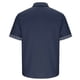 thumbnail image 4 of Camisas de Verano Casuales de los Hombres Impresas Camisa de Manga Corta Parchada para Hombres, Contraste Cuello Botón Arriba con Bolsillo de Pecho, 4 of 5