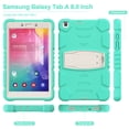 thumbnail image 3 of XYX Case for Samsung Galaxy Tab A 8.0 inch (SM-T290/SM-T295), Dual Layer Slim Heavy Shockproof Rugged Protective Cover Case with Kickstand (Mint Green), 3 of 7