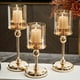 thumbnail image 4 of Candelabro de vidrio y metal de estilo europeo, adornos ligeros de lujo para mesa de comedor china y occidental, decoración romántica para cenas a la luz de las velas en el hogar, 4 of 4