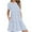 Sky Blue, variant on Leesechin Womens Cap Sleeve Dresses Summer Crewneck Tshirt Dress Flowy Casual Mini Dress with Pockets